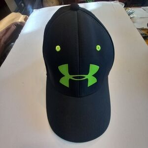 New. UNDER ARMOUR CAP unisex Black, Neon Green. OS